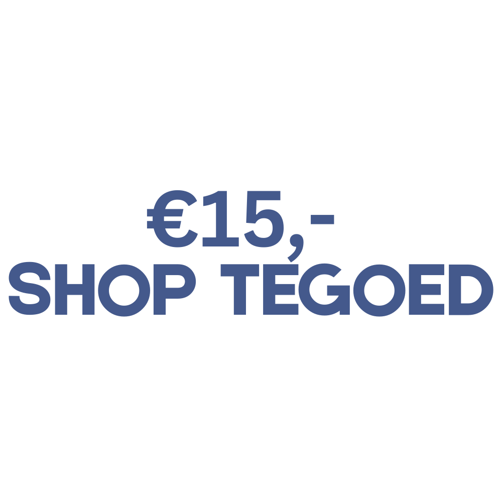 €15,- shop tegoed